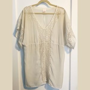 Ivory Swimsuit Cover Up | Size M